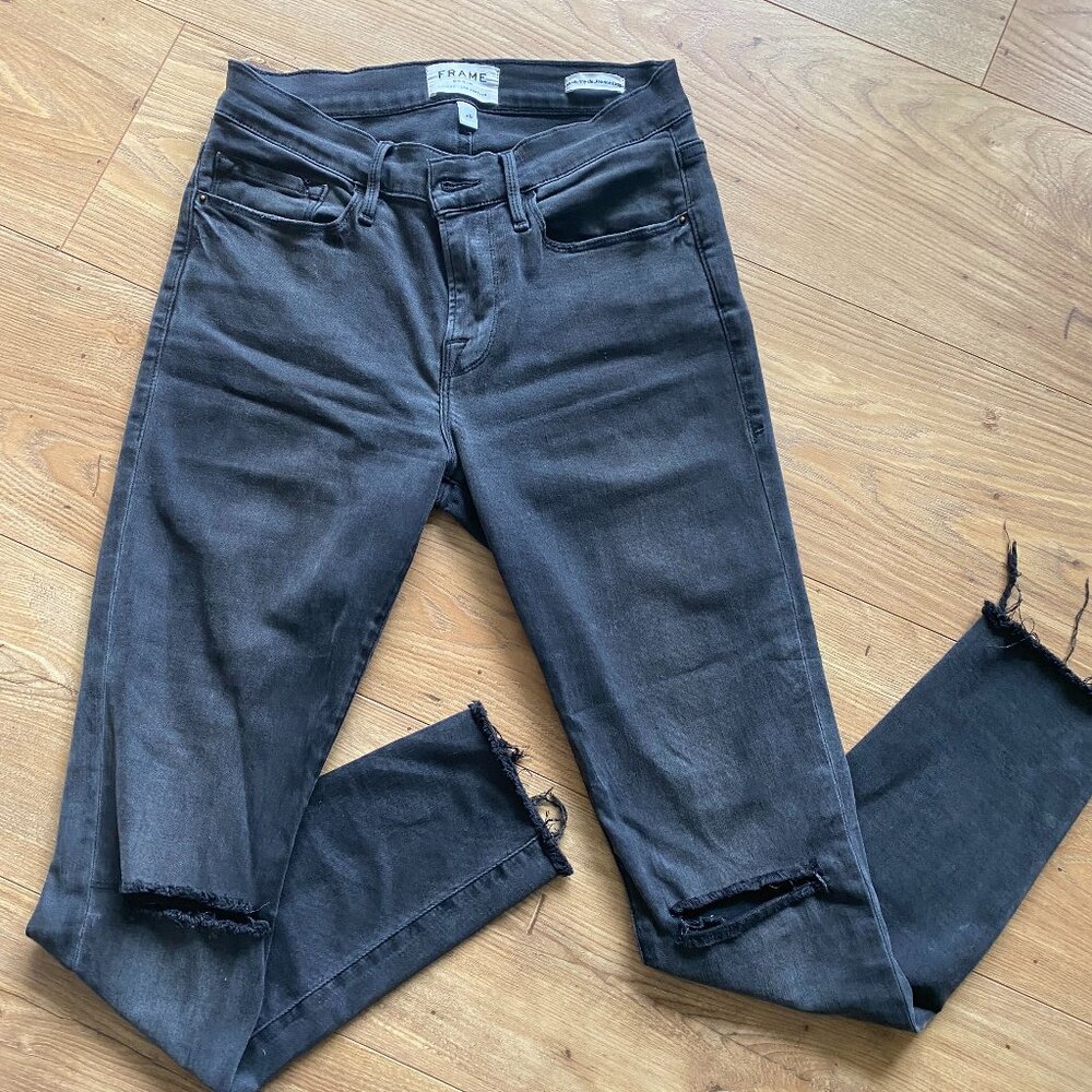 Frame Denim Le Skinny De Jeanne Crop